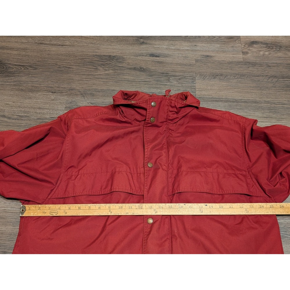 Vintage Eddie Bauer Mens‎ Red Cotton Blend Barn Field Jacket Wool Lined Large - Picture 2 of 6